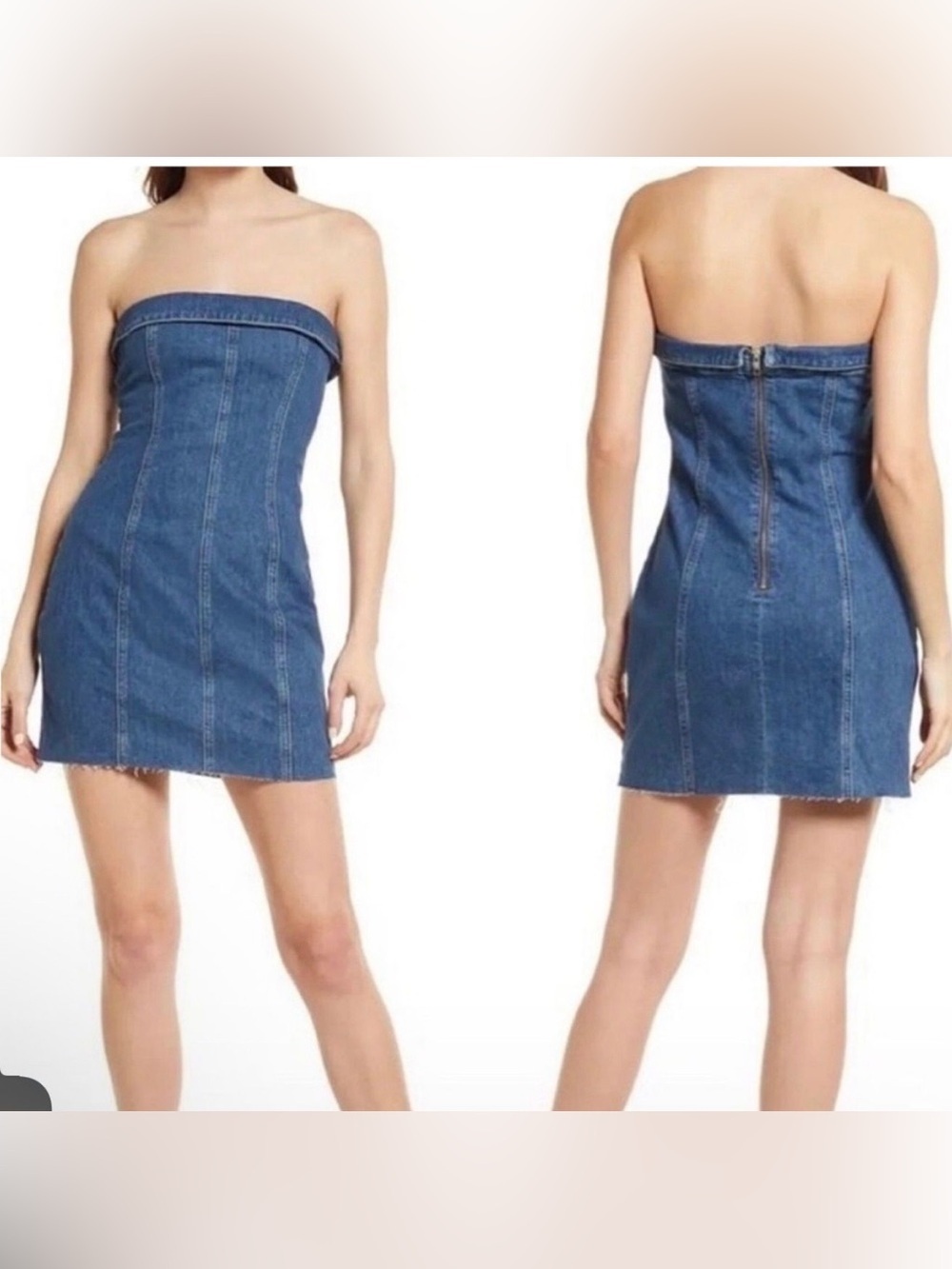 Reformation Jeans Women’s Madilyn Mini Denim Dress Size 2